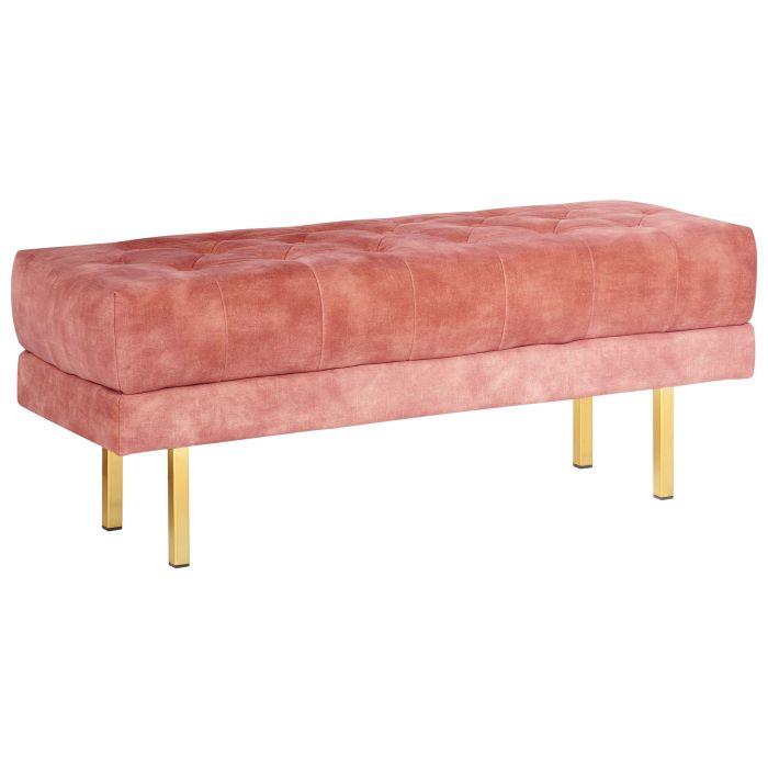 Velvet Bench Pink ROSEVILLE