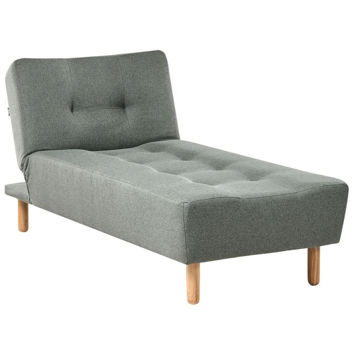 ANSTEL Fabric Chaise Longue - Green