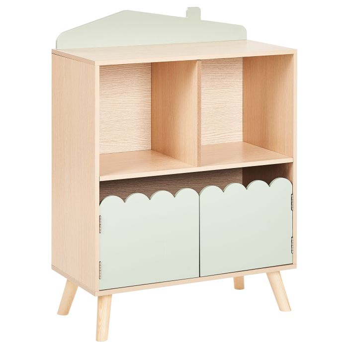 Bookcase LACKEY Engineered Wood 86 cm Light Green