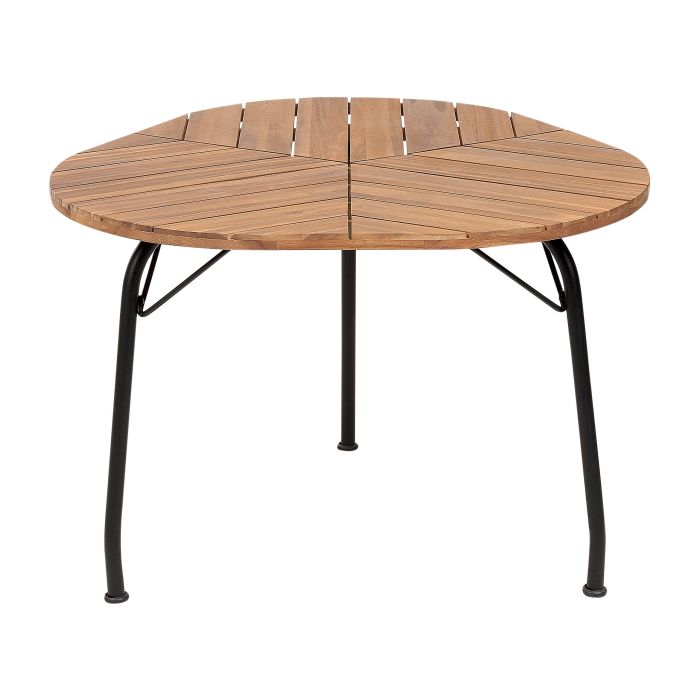 Acacia Garden Dining Table 103 x 106 cm Light Wood VARENNA