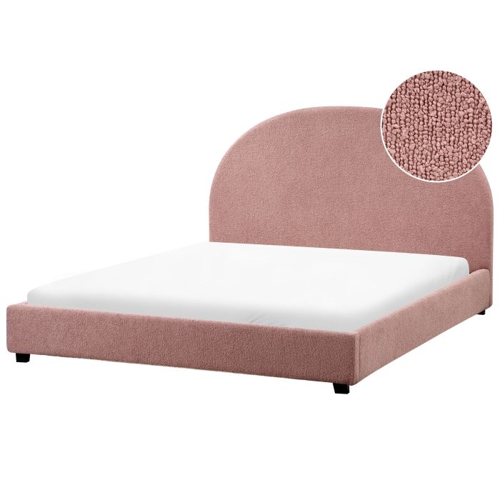 EAUCLUSV Waterbed Boucle 140 x 200 cm (EU Double) Pastel Pink