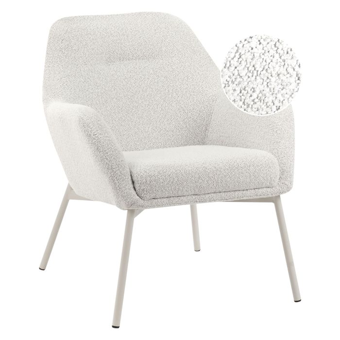 WANDSWELL Fabric Armchair - White