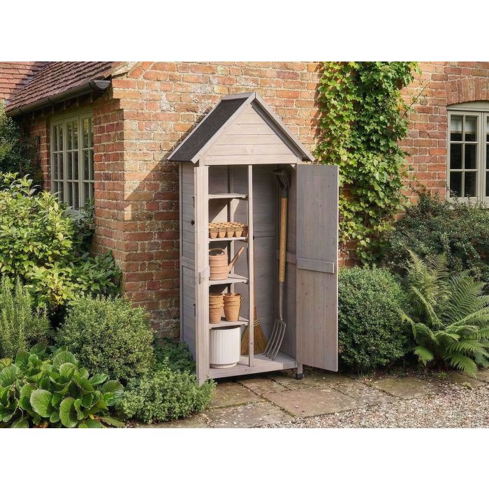GALERO Garden Tool Shed - Grey