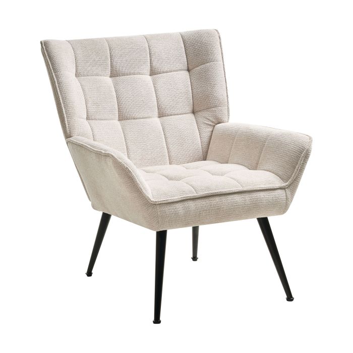 WATERCOMBE Fabric Armchair - Beige
