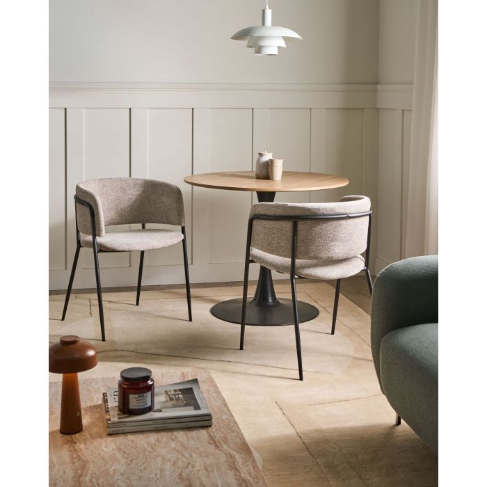 CIVERO Fabric Dining Chair - Beige