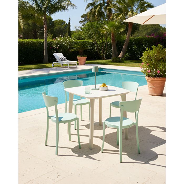 DEFARO Garden Chairs Set of 4 - Mint Green