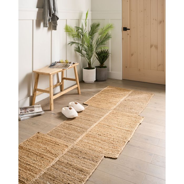 JARUXO Jute Rug- Beige, 80cm