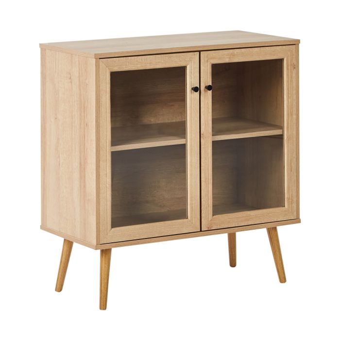 2 Door Sideboard ALBANY 80 cm 40 cm Light Brown