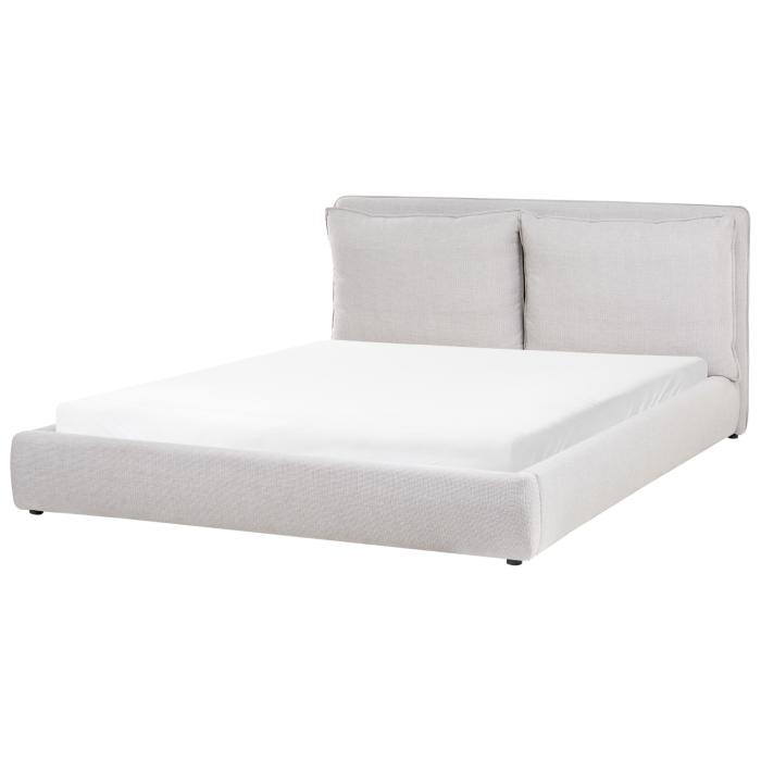 BAJONA Super Kingsize Fabric Bedframe - Light Grey