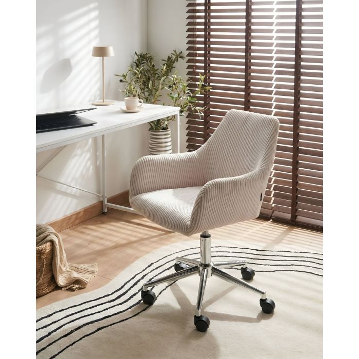 KASERO Corduroy Office Chair - Taupe