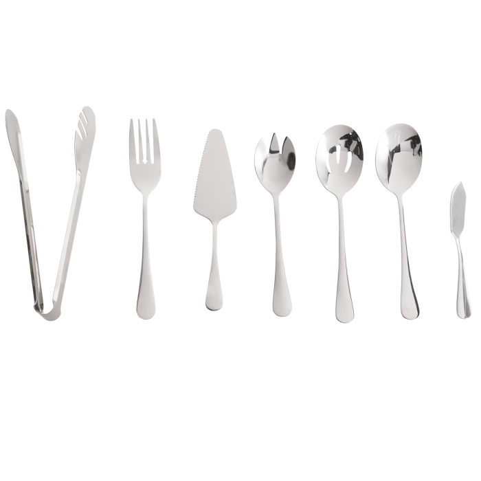 FARROWELL Cutlery Set of 7 - Silver