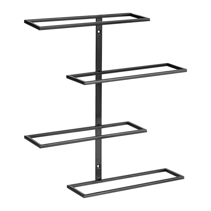 Wall Mounted Wine Rack Black EINSTEINIUM