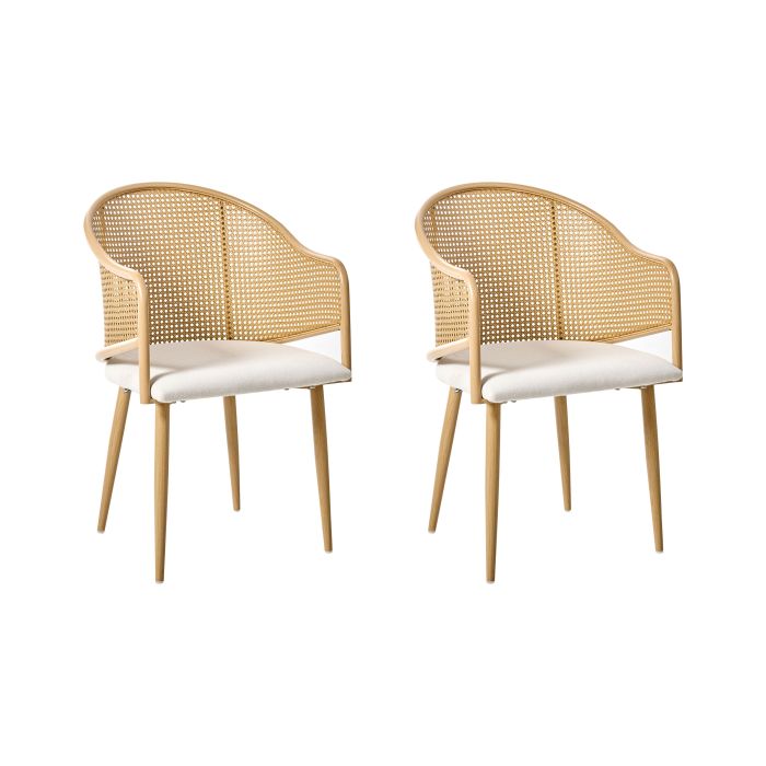 FIRCOMBE Dining Chairs - Set of 2 - Brown