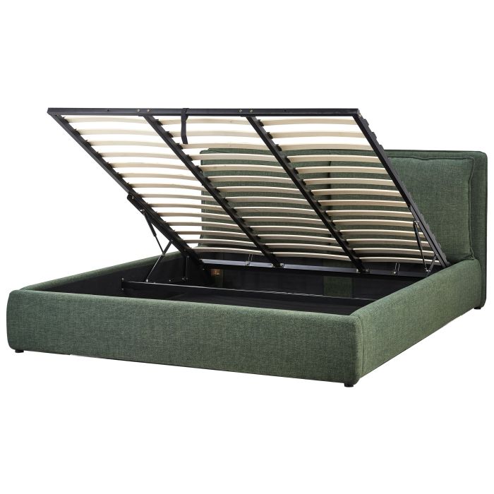 NAJOBNA Ottoman Bed Fabric 180 x 200 cm (EU Super King) Dark Green