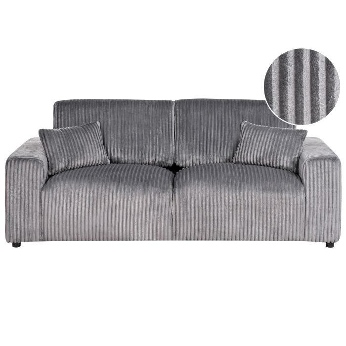3 Seater Sofa - AANDORS Jumbo Cord Sofa Grey