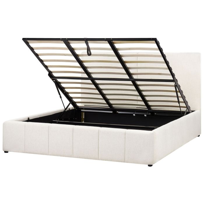 CASTELNAVTE Ottoman Bed Fabric 180 x 200 cm (EU Super King) Off-White