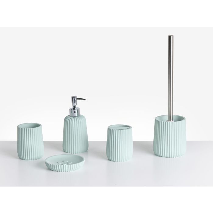 WOODMERE 5-Piece Bathroom Accessories Set - Green