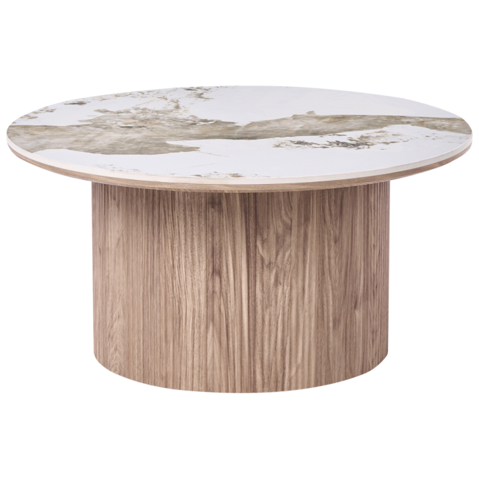 DORAVEL Ceramic Coffee Table - Brown