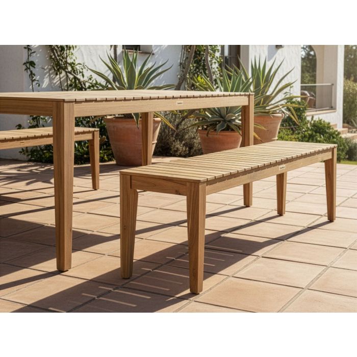 BRAVENTO Wooden Garden Benche - Light Brown