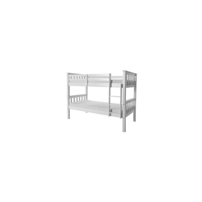 Versatile Sleeping Solution Oroville Bunk Bed Split into Two Single Beds - White Finish