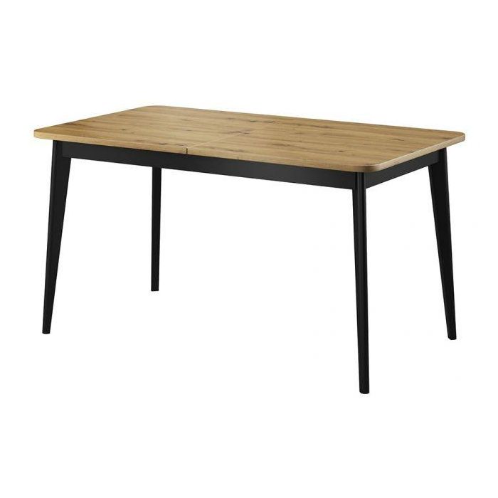 Serie Black Legs Extendable Dining Table - Oak Artisan