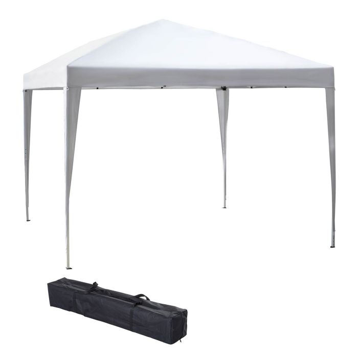 3 x 3 meter Garden Heavy Duty Pop Up Gazebo Marquee Party Tent Folding Wedding Canopy-White