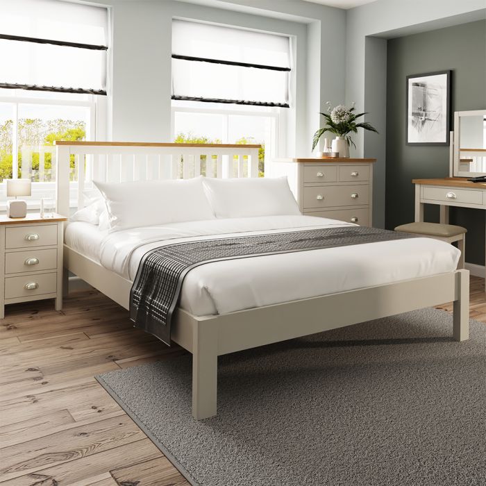 Palit 5FT Kingsize Bed Frame - Dove Grey