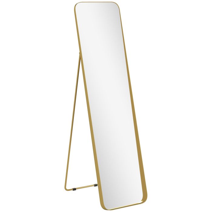 HERON 40 x 160 cm Rectangular Full Length Mirror Gold Tone