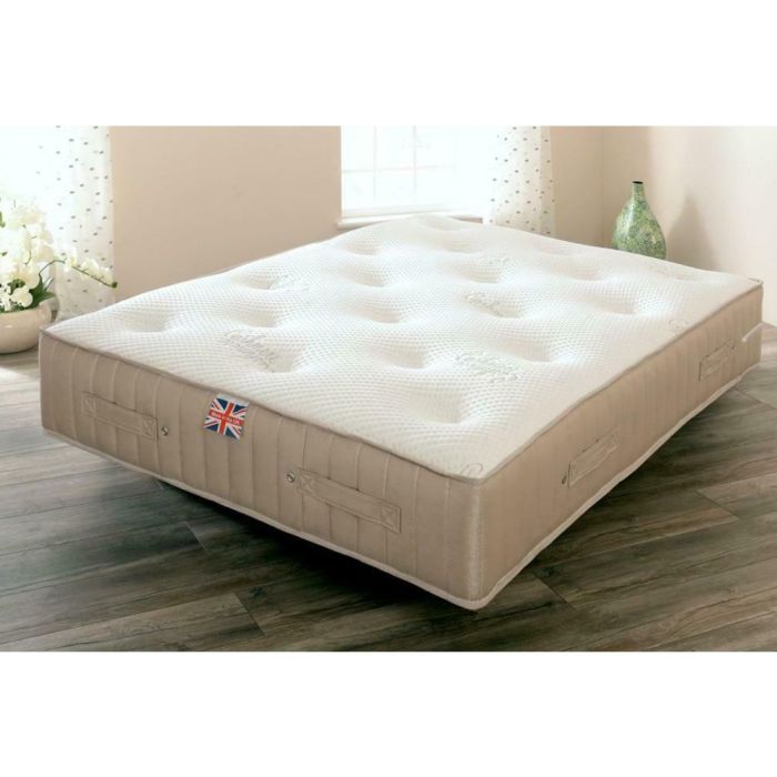 Clabon Luxury Sprung Wool Mattress - 3 Sizes
