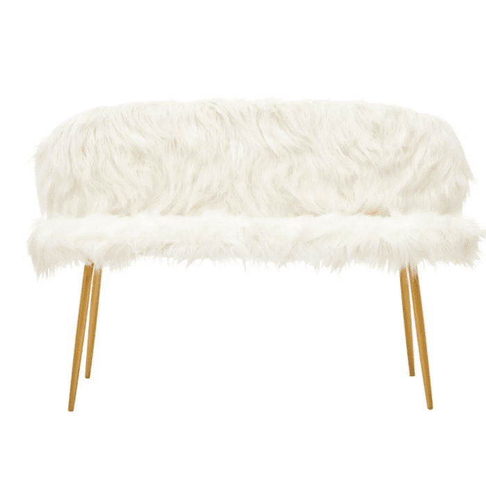 Sienna Sofa With Gold Finish Legs