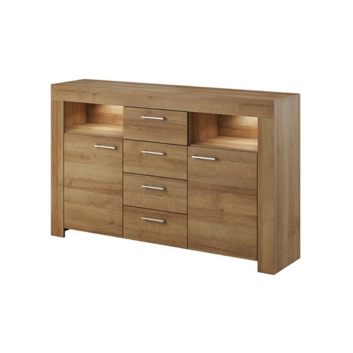 Heaven Display Sideboard Cabinet - Oak Riviera