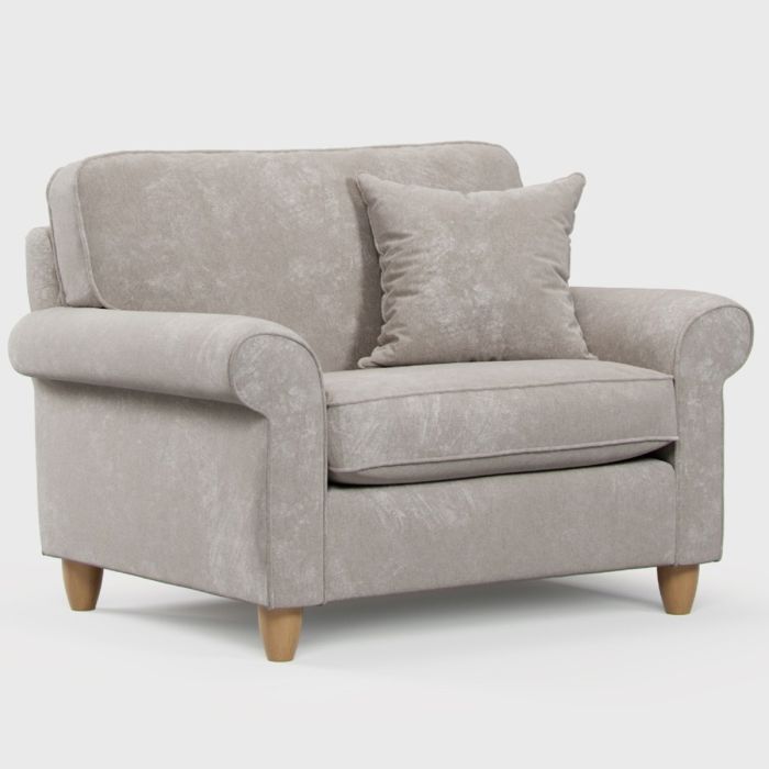 Armchair - COASTAL Fabric - Beige 123cm