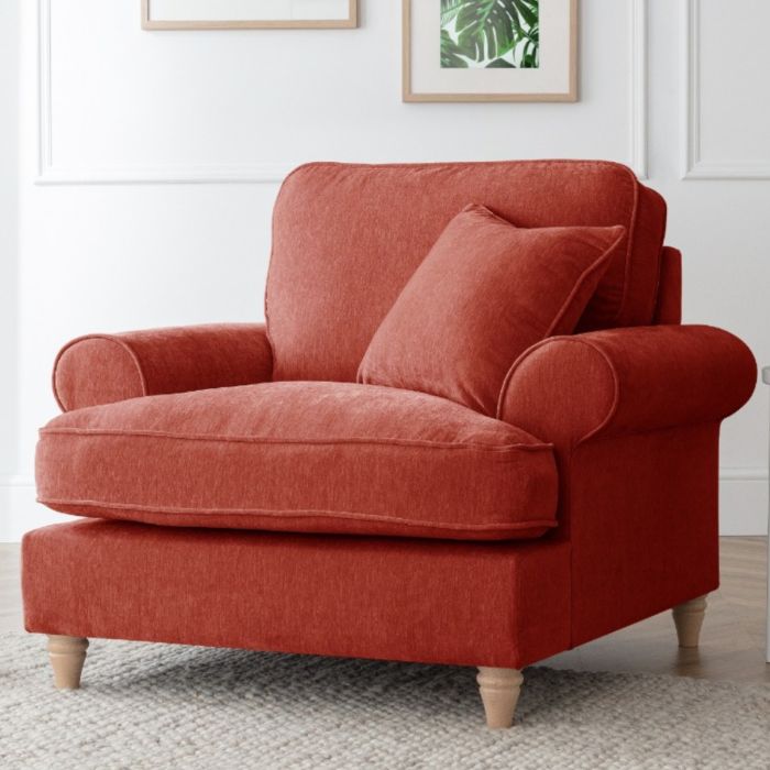 Armchair - RAYONG Fabric - Apricot