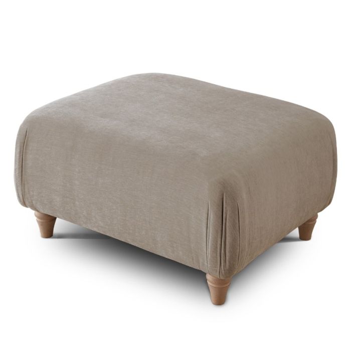 Footstool - RAYONG Fabric - Putty