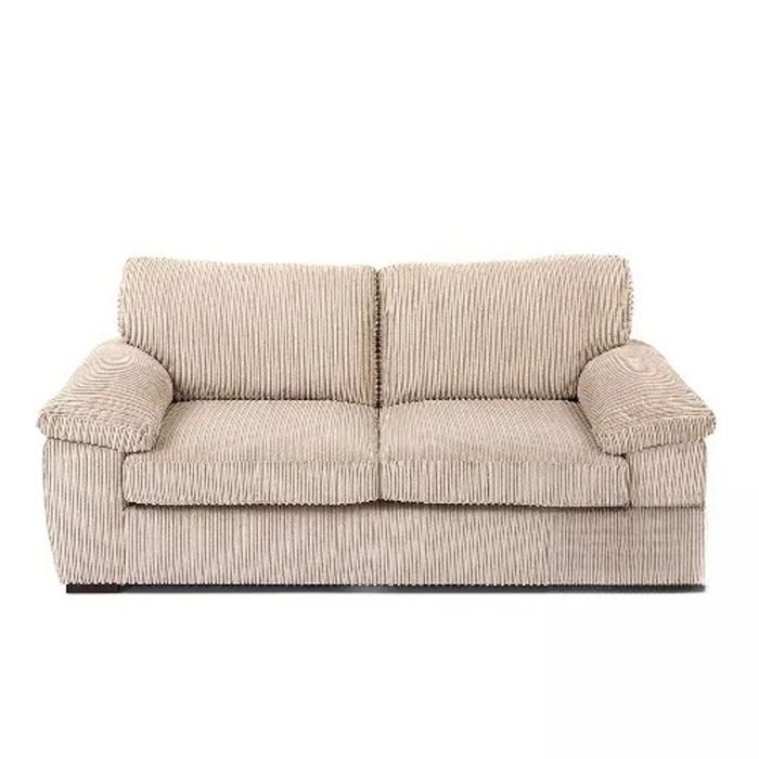 2 Seater Sofa AMALFI Standard Back Jumbo Cord 2 Seater Sofa - Cream