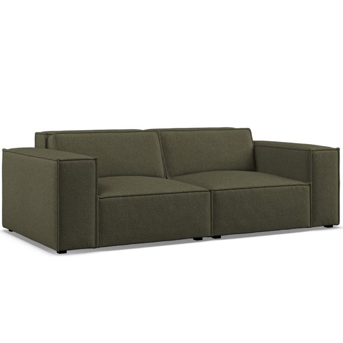 2 Seater Sofa - LUCCA Fabric Winter Moss