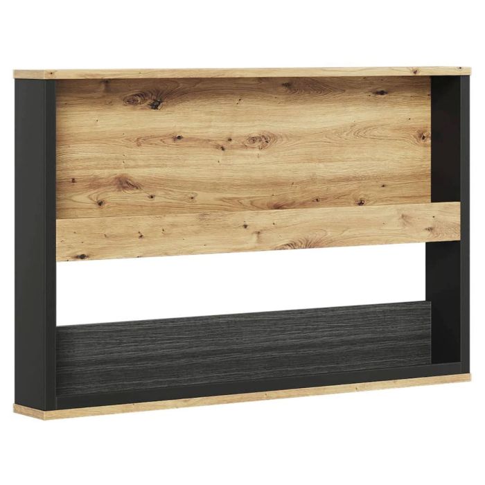 Naxon Wing Wall Shelf - Oak and Black