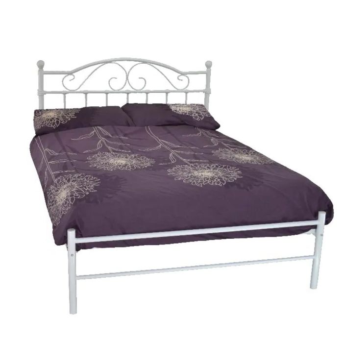 Sussex Classic Metal Bed Frame - 4ft6 Double - White