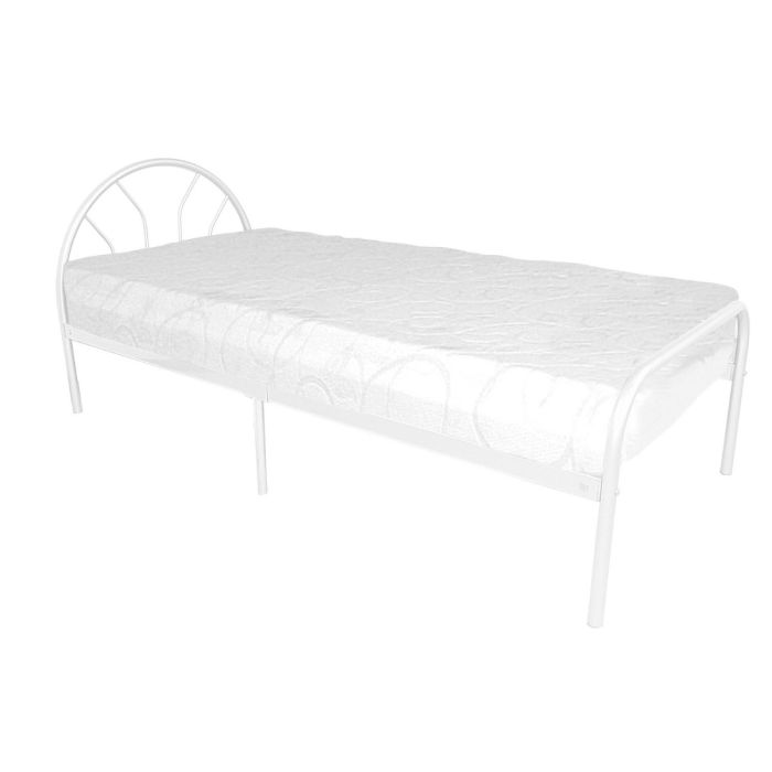 Blaze Braxton Single Size Metal Bed Frame - White