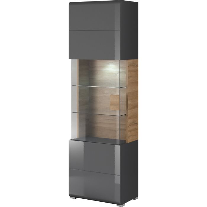 Ohio 05 Display Cabinet - Grey Gloss