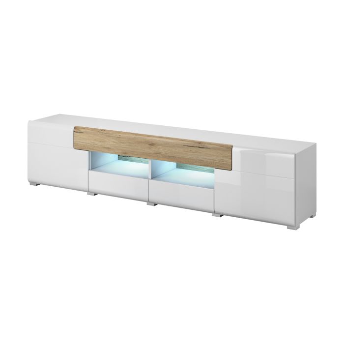 Ohio 40 TV Cabinet 208cm - White Gloss