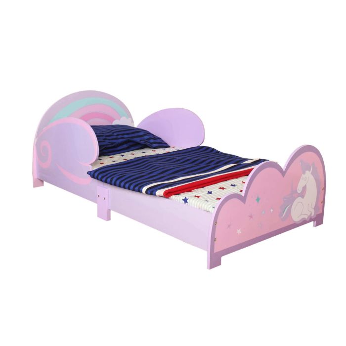 Enchanted Pony Junior Bed with Optional Memory Foam Mattress - Pink