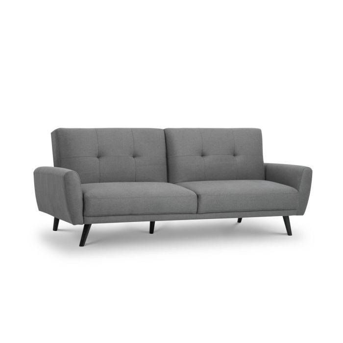 Monza Grey Fabric Retro Sofa Bed