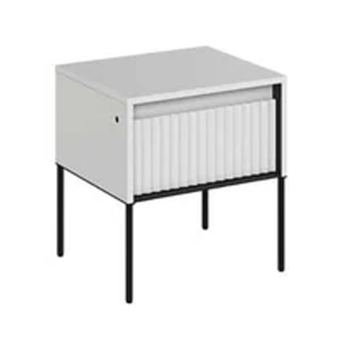TRADESSA Bedside Table - White Matt