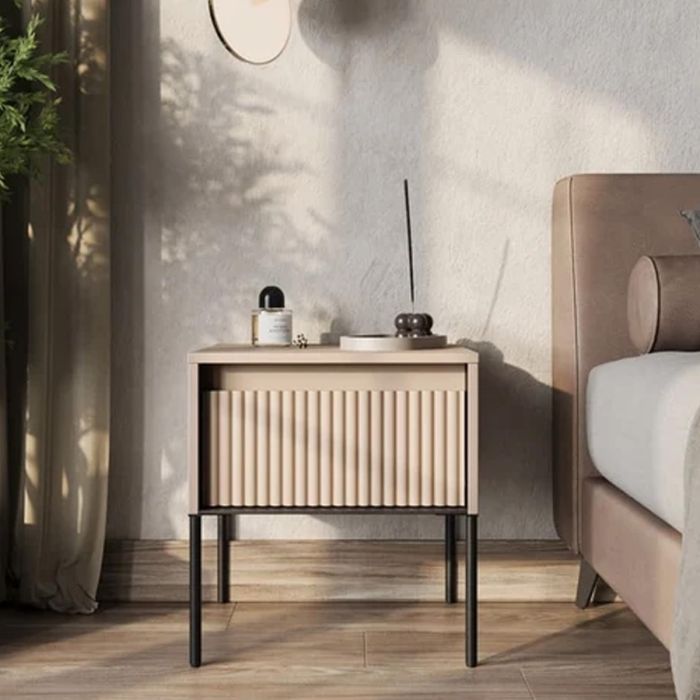 TRADESSA Bedside Table - Beige