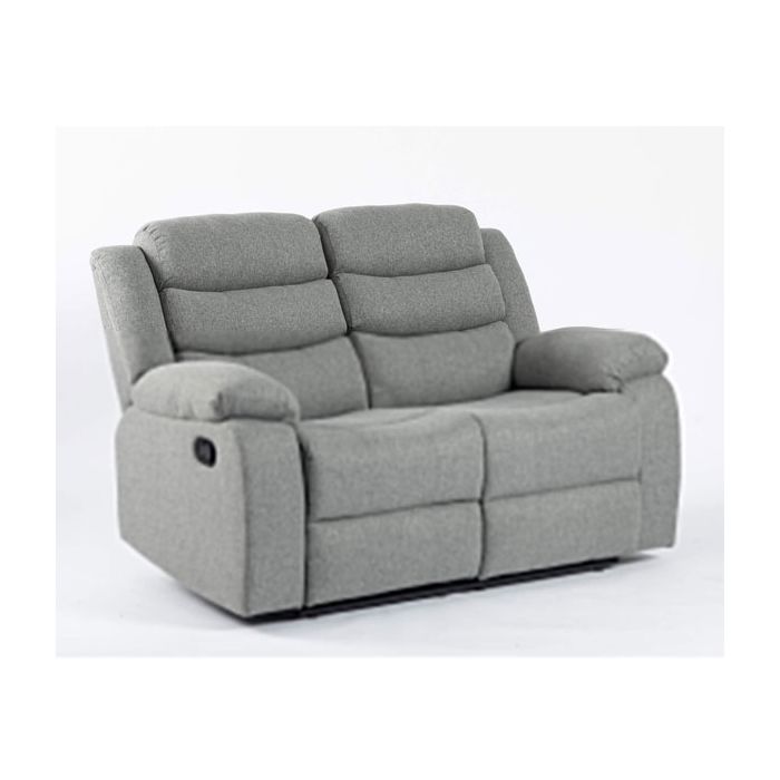 Esperanza 2 Seater Fabric Recliner - Grey