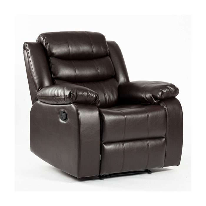 Esperanza 1 Seater Leather Aire Recliner - Brown