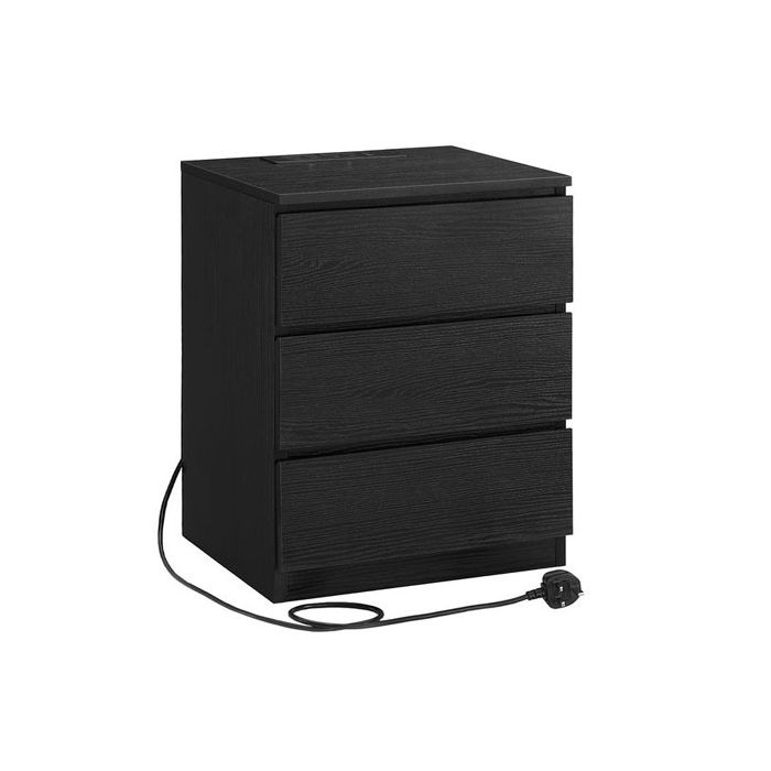 Night Volt Bedside Organizer - Black