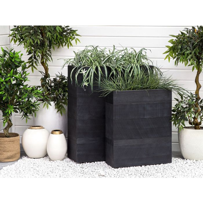Plant Pot 80x30x92cm Black