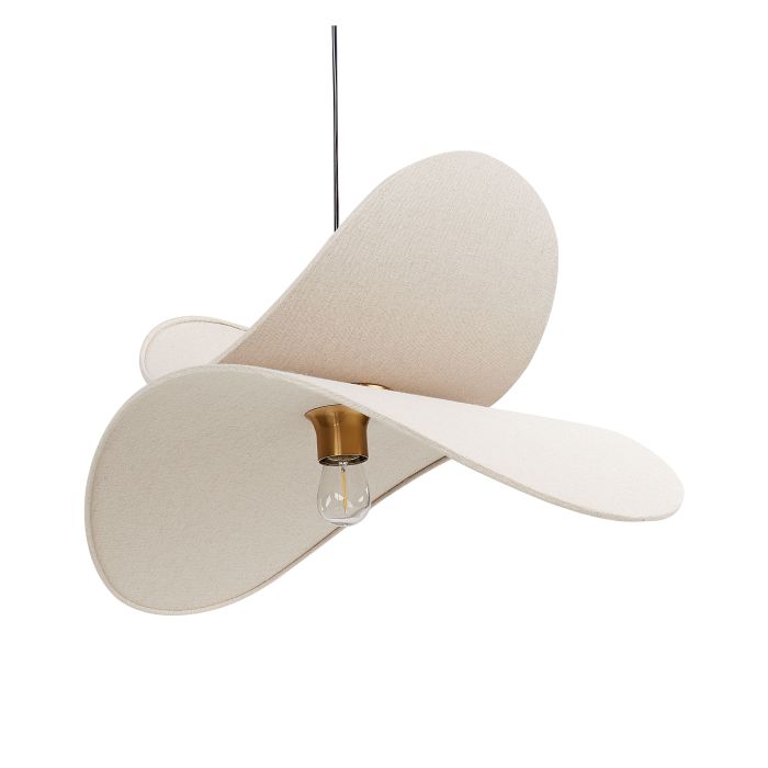 Linen Pendant Lamp Beige MASCOTA